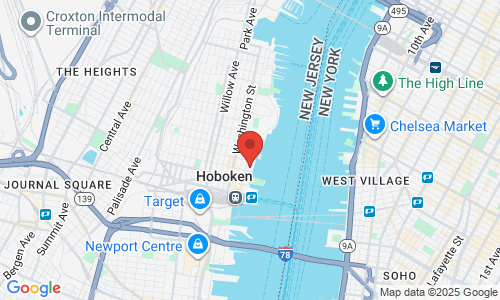 Google map image of our location in 221 River St 9th Floor Office #9071 Hoboken, NJ
